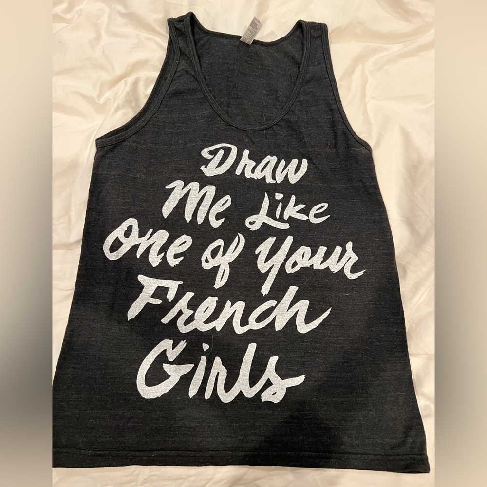 Titanic “Draw me like one of your French girls” American Apparel Tank Top Size S